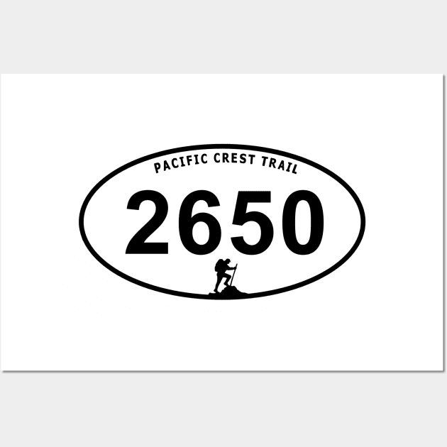 Pacific Crest Trail Mileage Wall Art by Deedy Studio